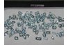 Aquamarine's blue color is caused by trace amounts of iron.