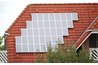 Solar cells on roof.