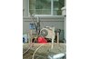 A sprayer is the quickest way to paint eaves.