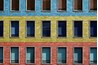 Use bright paint on bricks for a funky effect.