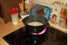 Use a large heavy pot with a lid for cooking pot roast on the stove.