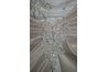 Satin and lace embellishments.