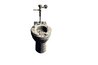 Commercial toilets use the flushometer or Sloan valve.