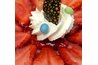 Red fruit makes an excellent direction for red velvet cake.