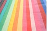 Use tissue paper for a coat of many colors.