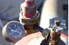 Do not use a CO2 cylinder without a regulator gauge for keg tapping.
