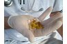 Wear gloves when pulling apart gelatin capsules.