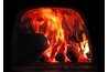 Different sized pieces of wood burn at different rates.