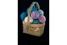 Turn an Easter basket into a knitting basket she can use every day.