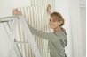 Wallpaper looks best applied to a smooth wall.