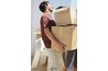 Man lifting boxes
