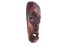 This native ceremonial mask has polychrome decorations.
