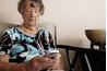 Woman looking at phone