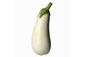 White eggplant is an old variety with tough skin but mild flesh.