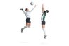 NCAA Division II women's volleyball coaches earned $37,200, while men's volleyball coaches averaged $18,800.