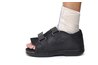 Young foot in a soft cast