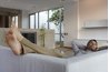 Man with legs up