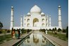 The Taj Mahal was built of marble and limestone between 1632 and 1653.