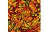 Select psychedelic murals with kaleidoscope designs and intense color combinations.