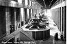 A vintage image of the turbine hall at the Boulder Dam, Colorado.