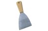 A wide putty knife will enable you to work faster and give you more even results.