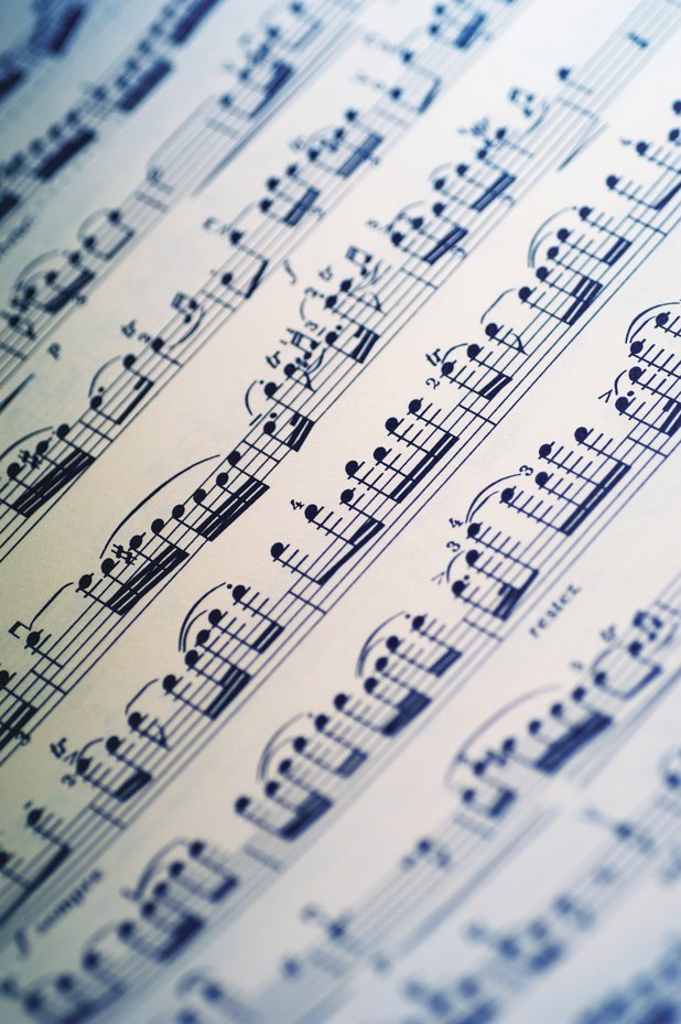 Elige el menor valor de nota de la pieza musical.