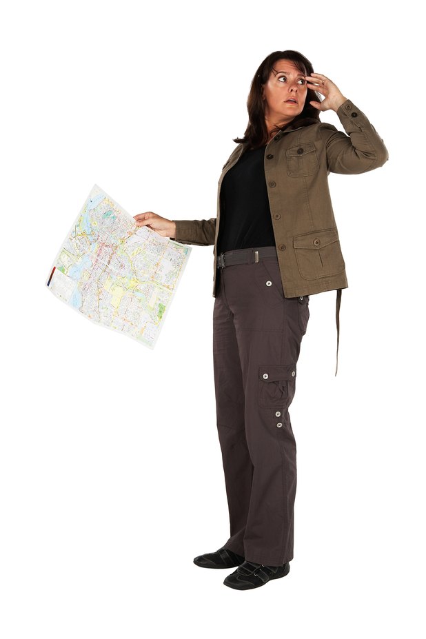Un navegador GPS no permite que los viajeros se pierdan.