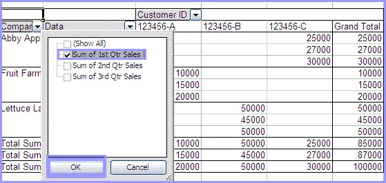 Filter the data