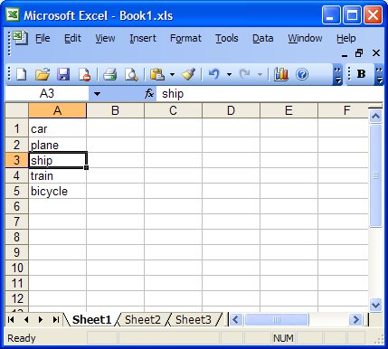 Combo box item list Combo box item list