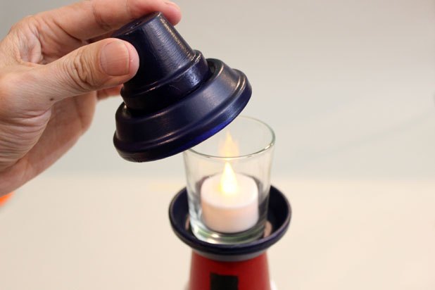 Add a battery-operated tea light