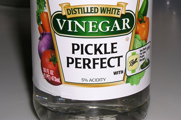 White vinegar is a household wonder cleaner.