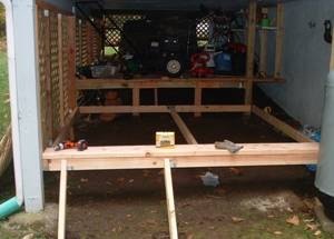 How to Build a Shed Under a Deck (with Pictures)  eHow