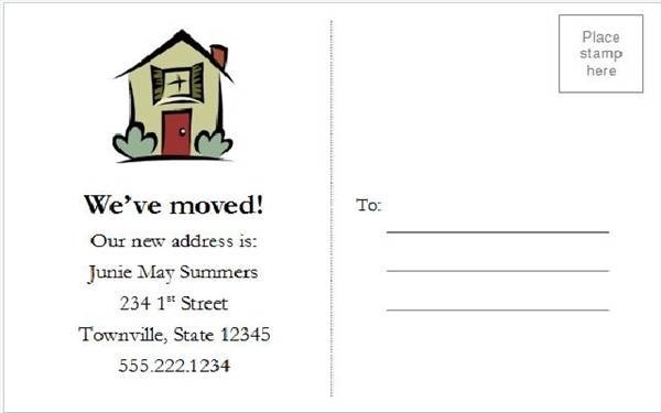 change of address card template how to print change of address cards with pictures ehow change of address card template how to print change of address cards with pictures ehow