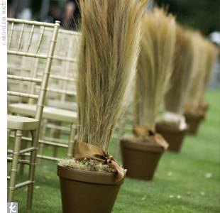 Potted Pew Decorations