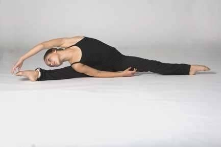Straddle stretches work wonders at increasing leg flexibility.