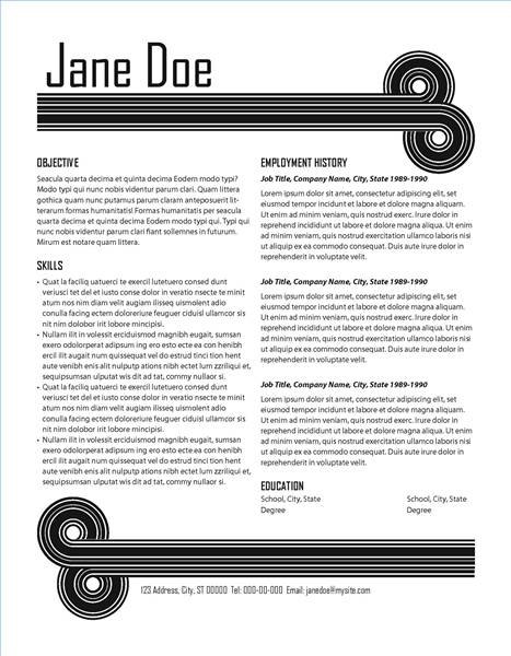 You can design a creative resume that focuses on your skills. You can design a creative resume that focuses on your skills.