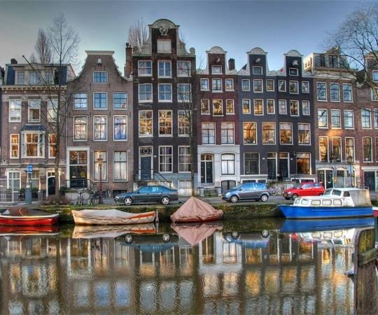 Amsterdam row houses