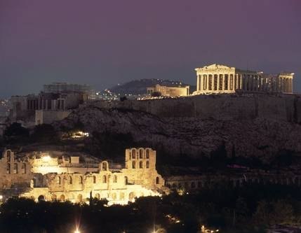 Athens at night