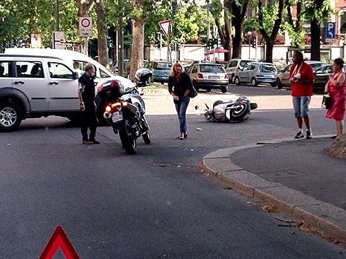 Contrary to popular belief, scooters face the same hazards as motorcycles.