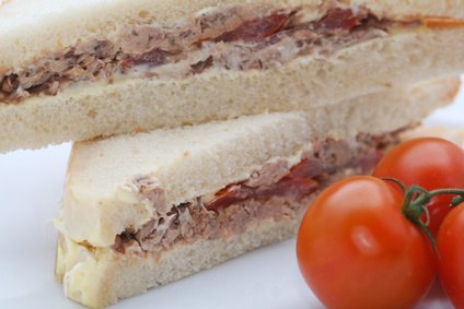 Double decker sandwiches fit the "double or nothing" theme.