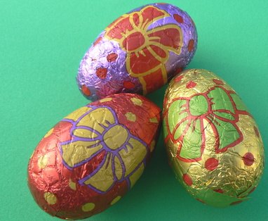 Save pieces of foil wrappers for your next foil art project.