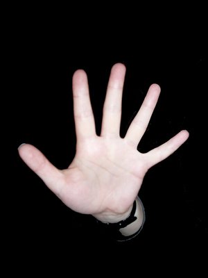 Wrist extension is moving the hand up.