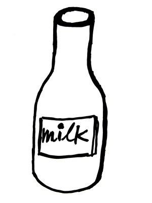 Powdered milk allows the garden to be marked in a non-toxic way.
