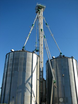 Ohio does not tax the sale or construction of grain bins for farms.