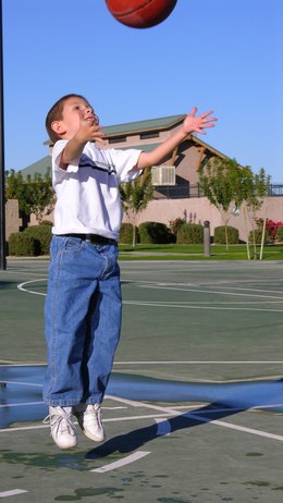 Work on a child's shooting technique during drills.
