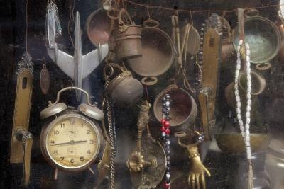 Antique items in a shop. Antique items in a shop.