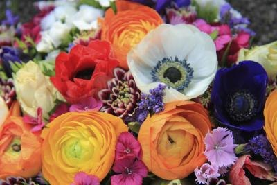 Spring flower arrangement