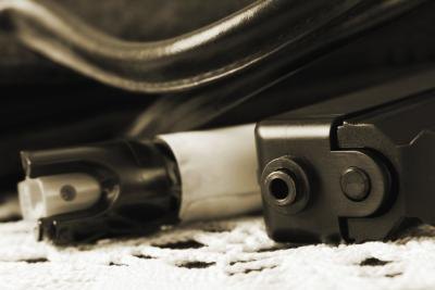 Pepper spray close up.