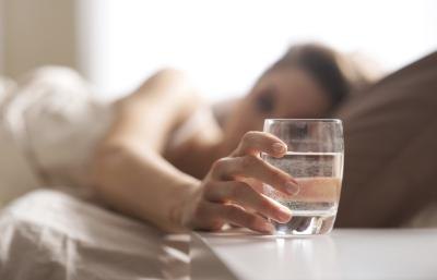 You may wake up if you're hungry or thirsty.