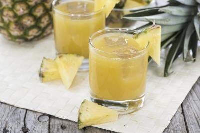 Glass of pineapple juice